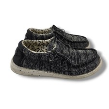 Hey Dude Wally Youth Shoes Child 13 Sox Skater Black