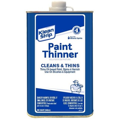 Klean Strip QKPT94003 Paint Thinner, Water White, 1 qt, Can, Liquid