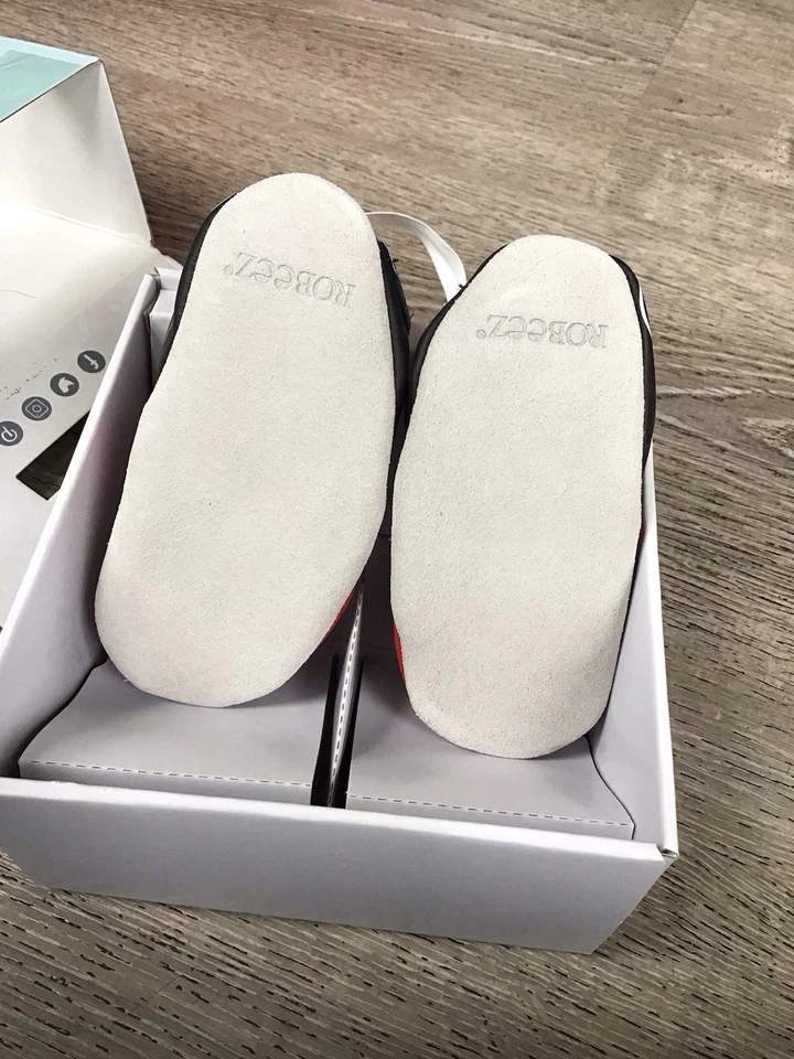 Zapatos Robeez Niño Suelas Suaves Coche de Carreras Rojo Talla 6-12 Meses Nuevos En Caja Foto 3 de 4
