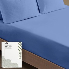 MAYFAIR LINEN Twin XL Fitted Sheet Only - 100 Egyptian Cotton 600 Thread Count