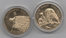 Slovakia - 5 Euro 2023 UNC Bear - in a capsule Lemberg-Zp