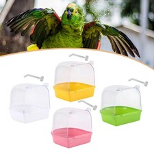 Bird Bath Box Parrot Bathing Tub Parrot Water Shower Bowl