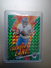 2023 Panini Mosaic - Thunder Lane Cam Akers #TL-CA Green Mosaic Prizm