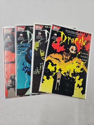 Bram Stoker's Dracula 1 2 3 4 1992 Topps Movie Adaptation NM Avg with cards