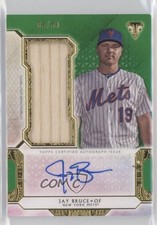 2018 Topps Triple Threads Single Jumbo Relics Emerald 5/50 Jay Bruce Auto id4