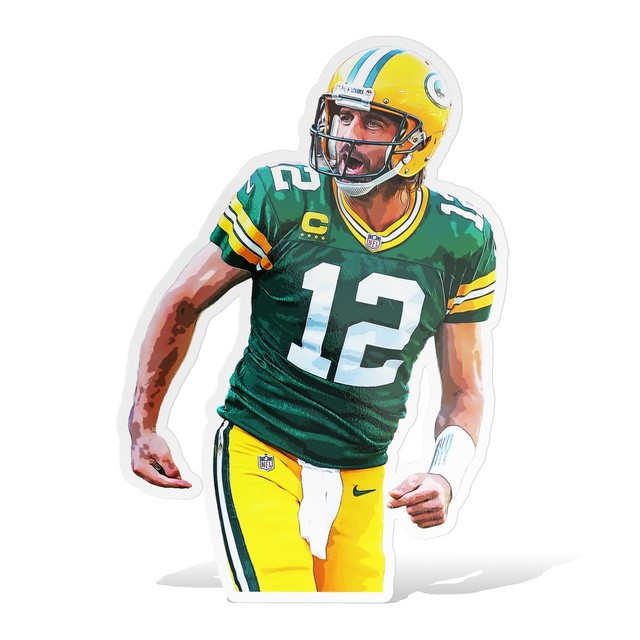 Aaron Rodgers Green Bay Packers Sticker Decal–Glossy Waterproof Vinyl Self