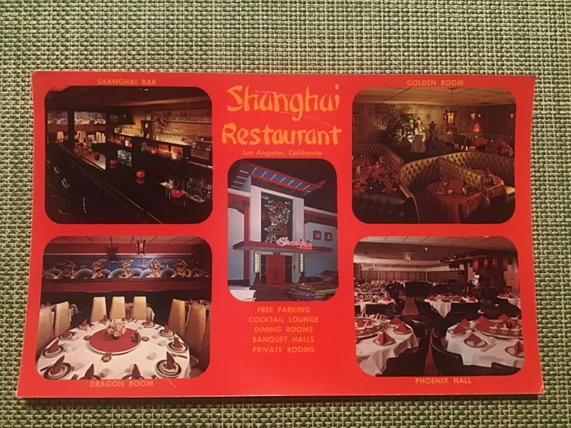 Shanghai Chinese Restaurant Hollywood Bvld. CA. Multi View Deluxe Size 5.5x8.75"