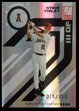 2005 Turn of the Century Steve Finley 015/750 Los Angeles Angels #85