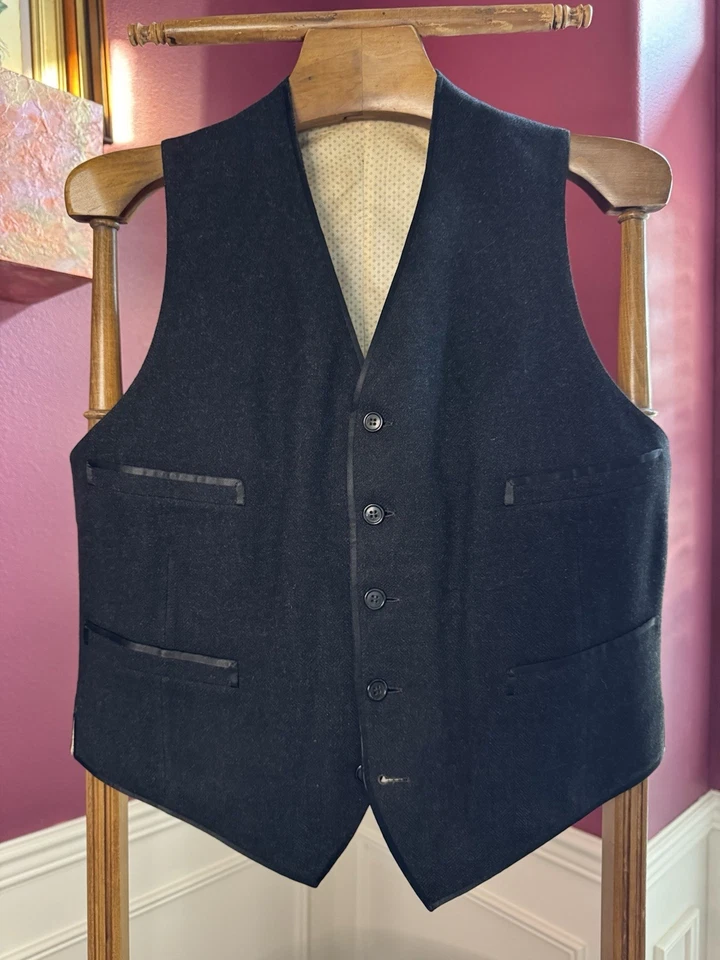 Conjunto de traje de mañana Coleman New York de 3 piezas ~38R, ropa de hombre vintage de los años 20 Foto 4 de 4