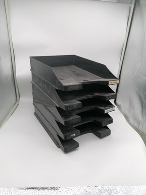 10x Ablagefächer stapelbar DIN A4 Schreibtisch-Organizer Büro Ablage Briefablage
