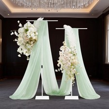 2 PCS Wedding Backdrop Stands Adjustable Height Backdrop Stands For Wedding