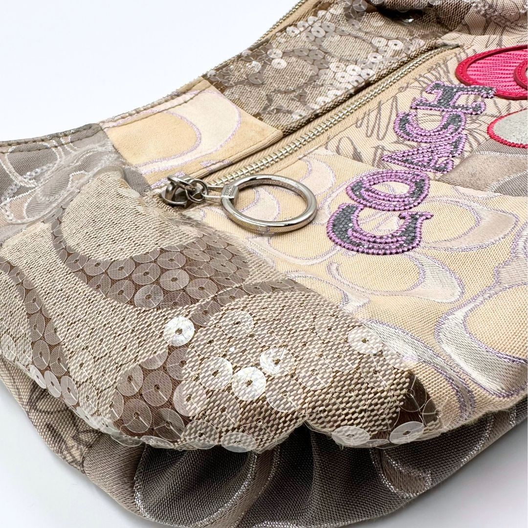 Good Condition Coach Signature Patchwork 2WAY Sho… - image 7