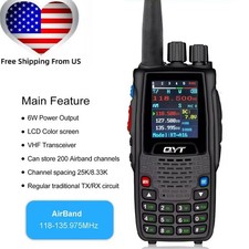 QYT KT-A16 Air Band Transmitter 6W 10 NOAA Weather forecast Channels 2-Way Radio