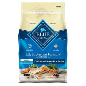 Blue Buffalo Life Protection Formula Adult Dry Dog Food, Chicken&Brown Rice,30lb