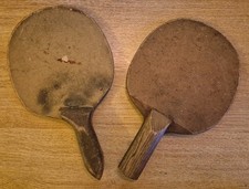 ANTIQUE/VINTAGE TABLE TENNIS BATS  PADDLES x 2