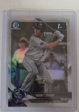 2018 Bowman Draft - Chrome Grant Lavigne #BDC-186 Refractor (RC) Plus 2 Base 