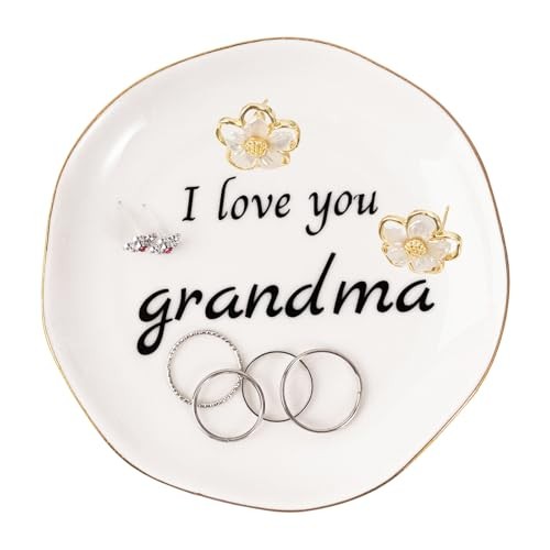 Gifts, Ceramic Jewelry Ring Dish Birthday Gifts Christmas Thanksgiving Grandma