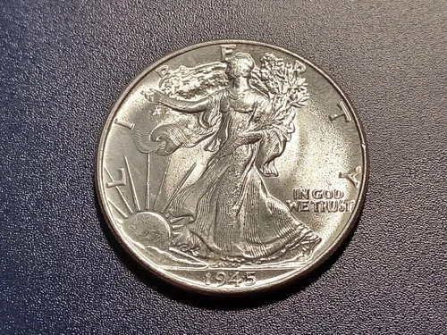 Gem BU 1945-P Walking Liberty Half Dollar