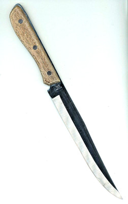 Carving Knife Vintage Fine Cusine Stainless Steel With Wooden Handle 12 3/4''