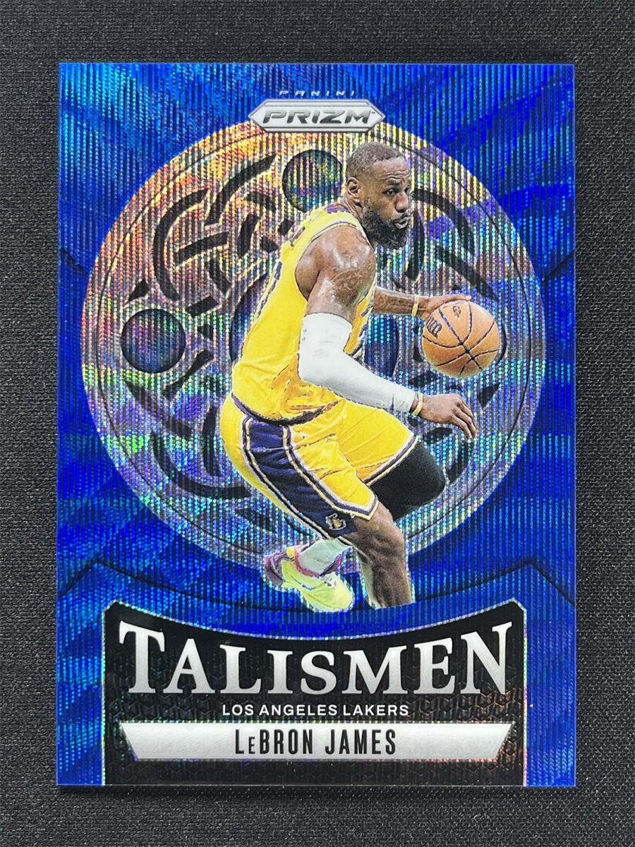 2024-25 Panini Prizm LeBron James #5 Blue Wave Prizm Talismen Lakers /175