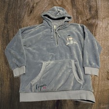 Disney Winnie The Pooh Eeyore Fleece 1/4 Zip Hoodie Medium