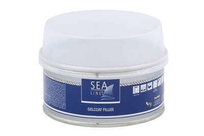 Sea-Line Gelcoat Filler Ral 9010 Spachtelmasse Repair Filler Kit Weiss 250 g sty