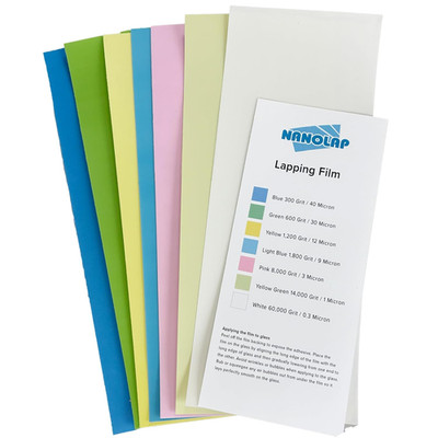 PSA Lapping Film 7 Piece Pressure Sensitive Adhesive Polishing Paper 4-1/4 