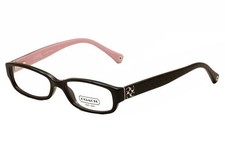 Coach HC6001 Emily Black/Pink Eyeglass Frames with Case 50-15-135 5053 Black 