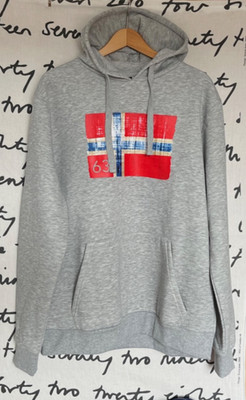 NORWAY NAUTICAL SCHOOL*Herren Hoodie Kapuzenpullover*Grau*Gr.XL*NEU*NP:125 *