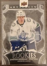 2024-25 UD Artifacts Rookies Auto Silver Jonathan Lekkerimaki Rookie Auto #XVII