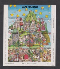 San Marino: 1993  Das Dorf Europa Block 17 Mi. 1539-1550 postfrisch **