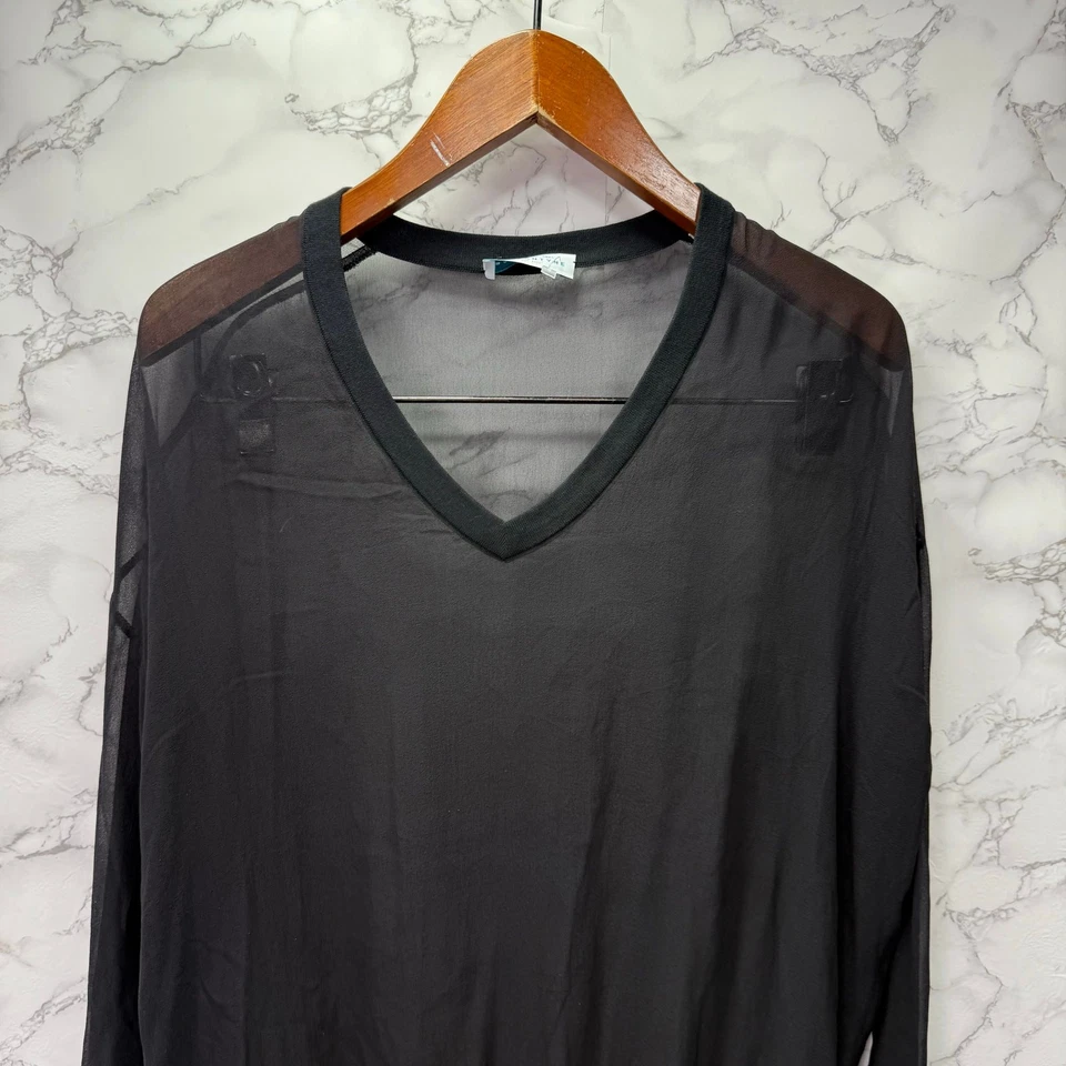 Suéter Ballantyne para mujer de seda/algodón talla 42 transparente EE. UU. 6/8 # H233 Foto 4 de 4