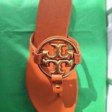 Tory Burch Miller Soft Metal Logo Sandal
