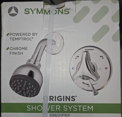 Symmons Origins Single Handle 1-Spray Round Shower Faucet 1.75 GPM  w/Valve
