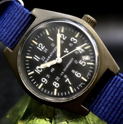Vintage MARATHON ''US Government'' H3 Quartz 2006 Swiss Military Field Men's Watch