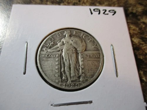 1929 STANDING LIBERTY SILVER QUARTER     10