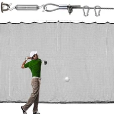 Golf Practice Netting, 12X15ft Golf Hitting Hanging Kit, Sports Practice Barr...
