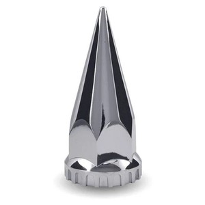 π₯33MM X 5 Inch Chrome Spike Thread-On Nut Coverπ₯