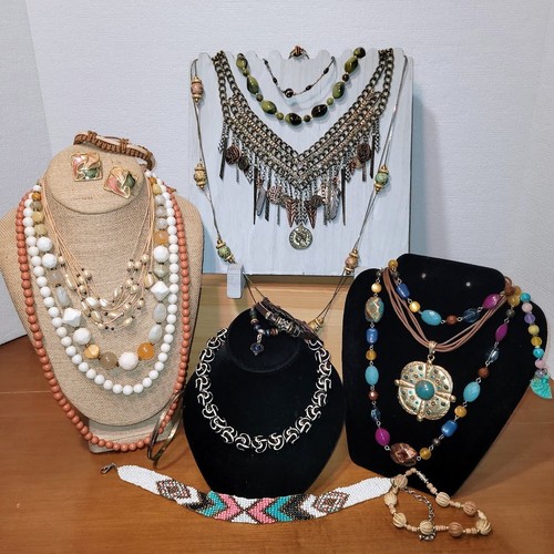 Estate Jewelry Lot - Mixed Materials - Boho - Vintage to New