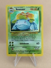 1999 Pokemon Base Set Venusaur Unlimited Rare Holo #15/102 on eBay