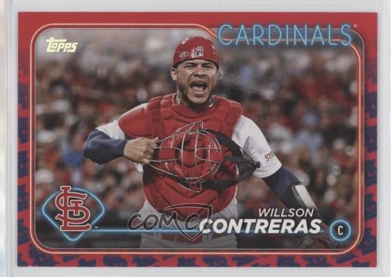 2024 Topps Series 1 Team Color Border Willson Contreras #296 1w3