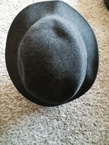 Pendleton Mens Classic Charcoal Gray Wool Felt Fedora SZ M. OF - Picture 4 of 6