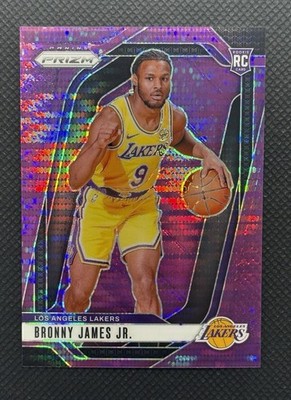 2024 Prizm Bronny James Jr. Rookie Purple Pulsar #/35 RC Color Match Lakers