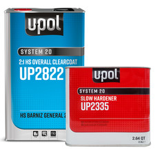U-pol Hs Overall Clearcoat 5 Liter Kit W Slow Hardener