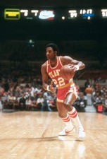 John Drew Atlanta Hawks looks to drive to the basket v the New Yor- Old Photo