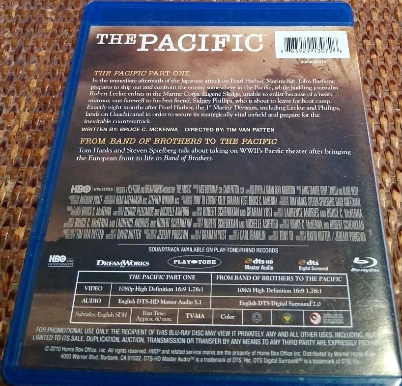 The Pacific (Blu-ray Disc One) 2010 WWII RARE HTF OOP  - Image 2 of 3