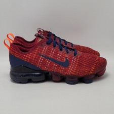 Big Boys Nike Air VaporMax Flyknit 3 Kids Sneakers Shoes Noble Red Blue Size 6Y Big Boys Nike Air VaporMax Flyknit 3 Kids Sneakers Shoes Noble Red Blue Size 6Y