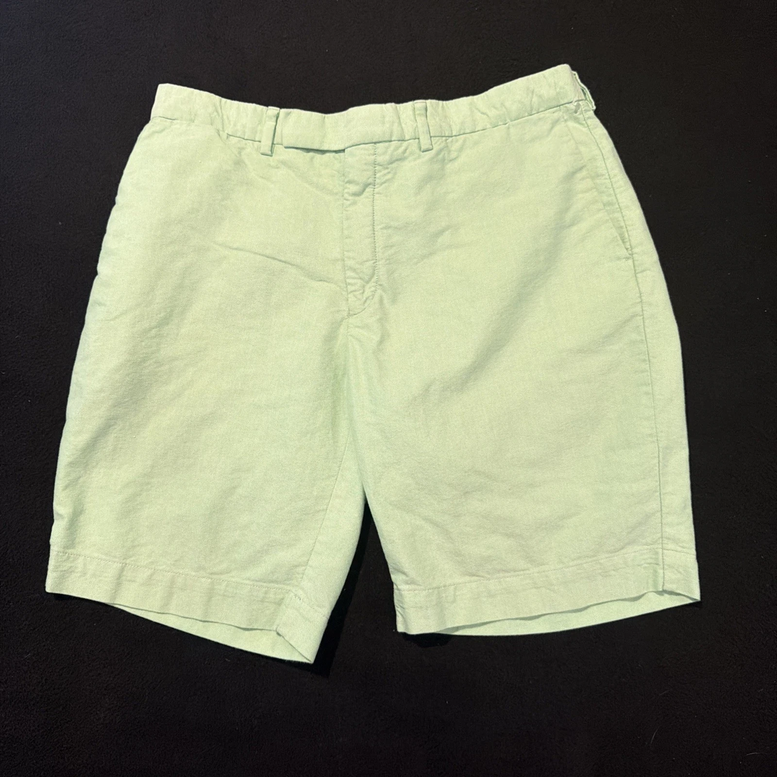 Polo Ralph Lauren Shorts Mens 32 Chino Flat Front Light Green 10" Inseam Preppy