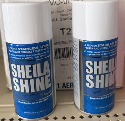 #ad #ad Lot of 2 Sheila Shine Stainless Steel Cleaner amp; Polish 2 10 Oz. Cans NEW $22.50