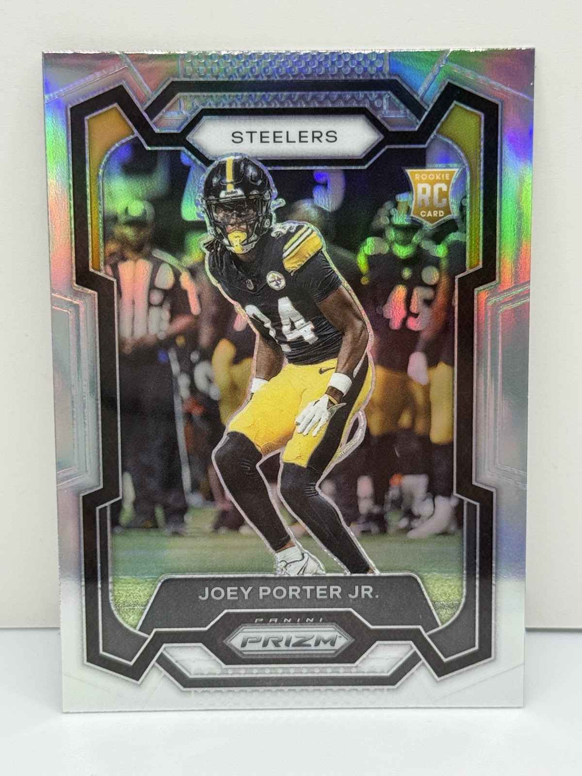 2023 Panini Prizm - Joey Porter Jr. #386 Silver Prizm Rookie RC Steelers